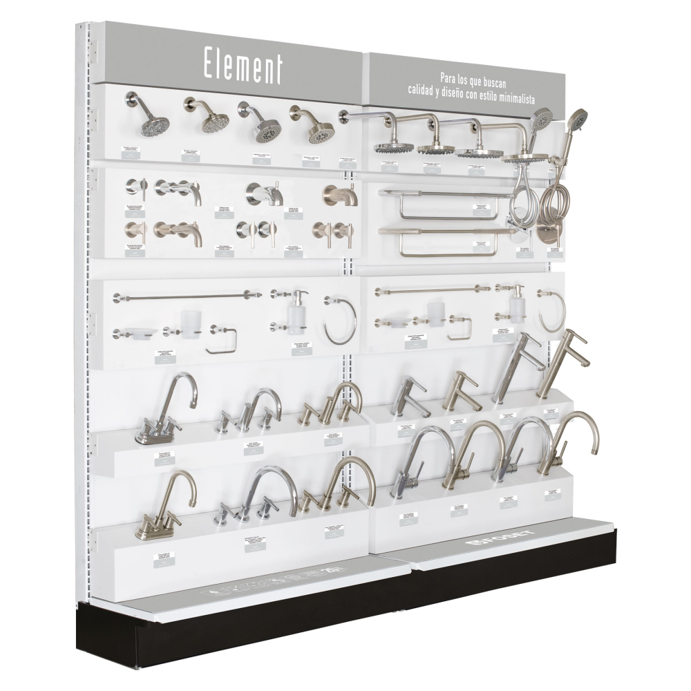 Exhibidor tipo góndola, FOSET ELEMENT EX-EL-GO