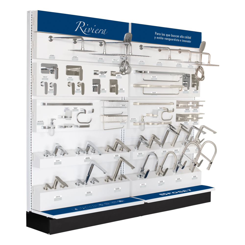 Exhibidor tipo góndola, FOSET RIVIERA EX-RI-GO
