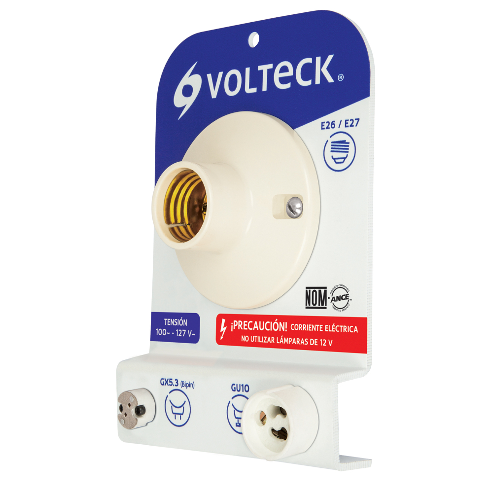 Probador de lámparas E26, E27, GX5.3 y GU10, VOLTECK PRO-LAMP