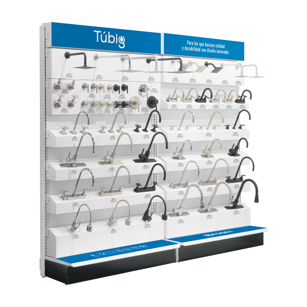 Exhibidor tipo góndola, FOSET TÚBIG EX-TB-GO