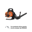 Sopladora con motor de 53cc a gasolina, tipo mochila, TRUPER SOPLA-53