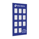 Exhibidor línea italiana blanco Volteck EX-LIB-VK