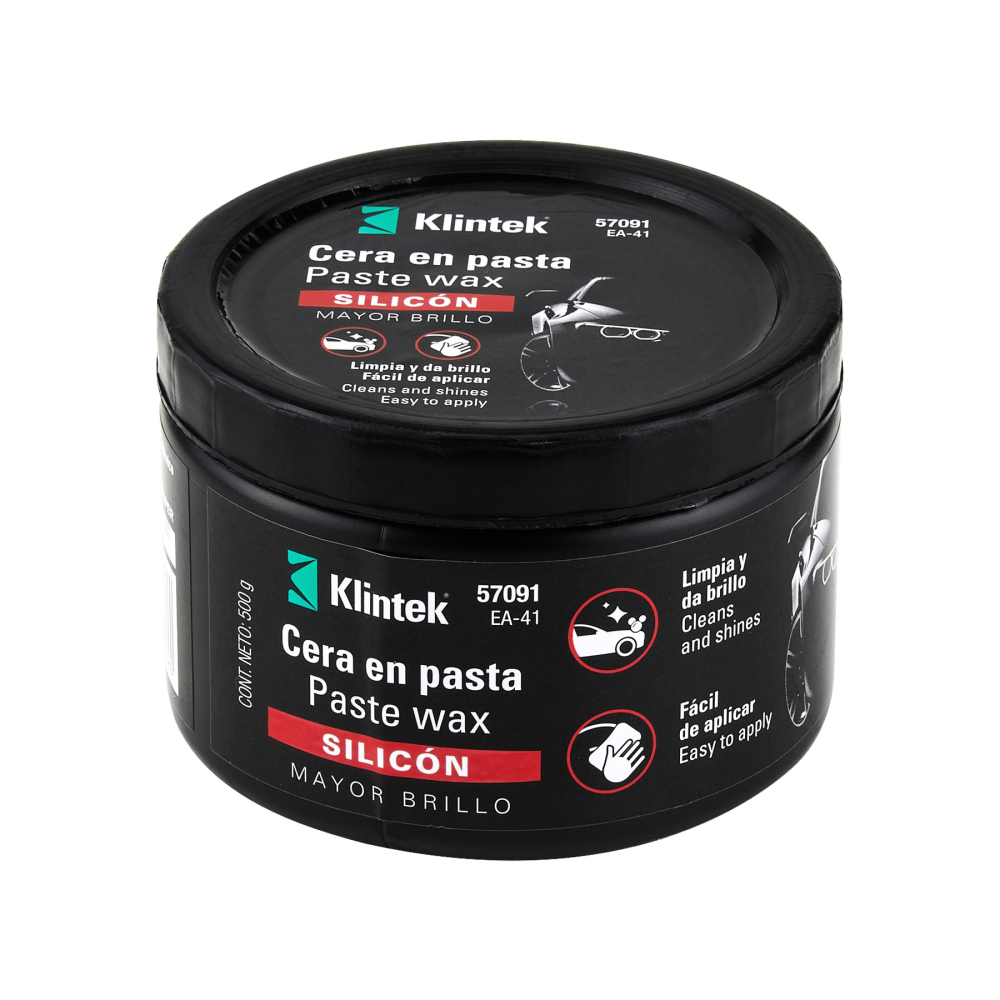 Cera en pasta de silicón para auto, 500 g, KLINTEK EA-41