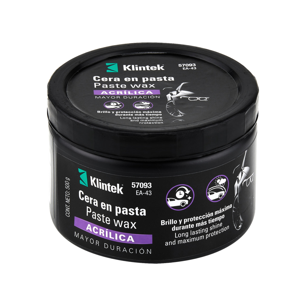 Cera pasta acrílica para auto, 500 g, KLINTEK EA-43