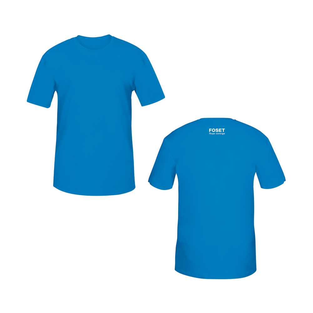 Playera cuello redondo para hombre, azul, G, FOSET CAM-FOS-40