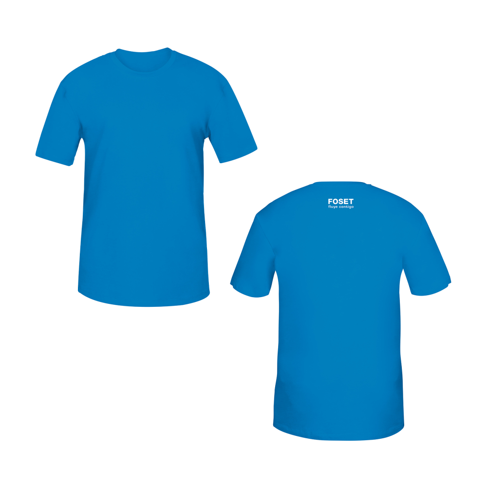 Playera cuello redondo para hombre, azul, EG, FOSET CAM-FOS-42