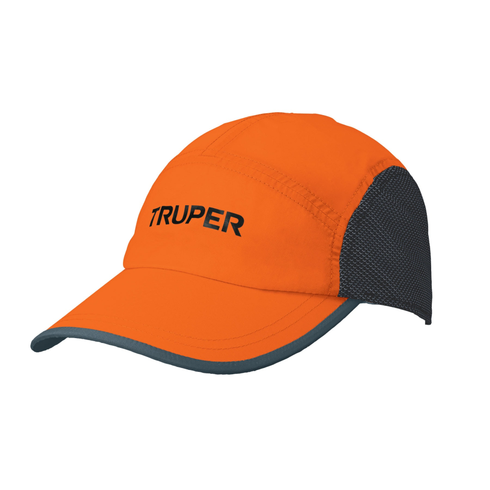 Gorra color naranja, 100% poliéster, Truper GORT-N