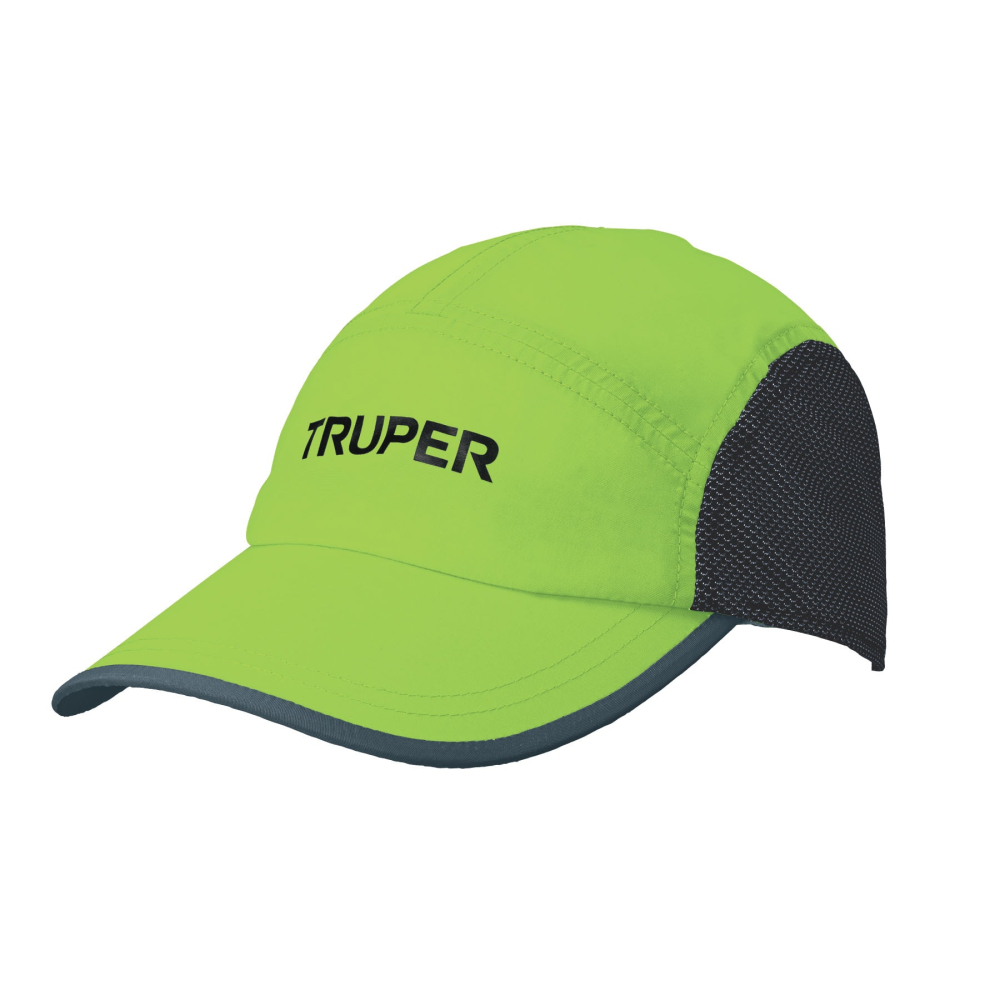 Gorra color verde, 100% poliéster, TRUPER GORT-R