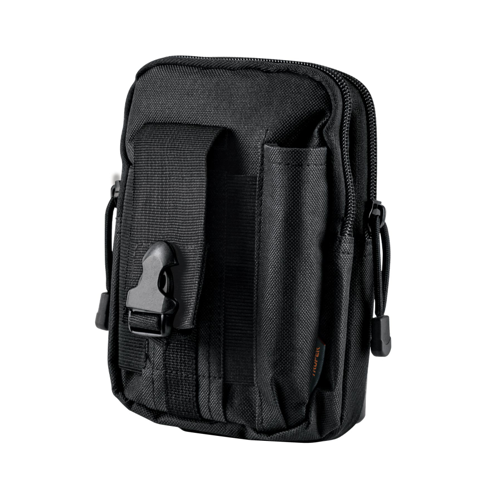 Bolso táctico negro para cinturón, TRUPER BOLTA-N