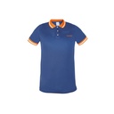 Playera polo performance para hombre, azul, EG, Truper DRY-AC-XG