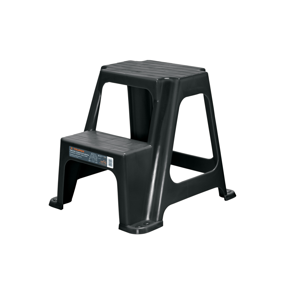 Taburete ligero de plástico, 2 peldaños TABU-2L
