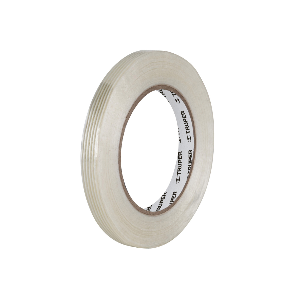 Cinta flejadora con filamentos 12mm x 50 m, transparente CFI-12