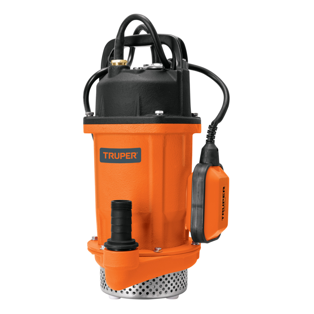 Bomba sumergible hierro fundido, agua limpia, 3/4 HP, TRUPER BOS-3/4LH