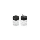 Juego de 2 vasos de 15 ml y adaptador para aerógrafo AERO-8 RE-AERO-8