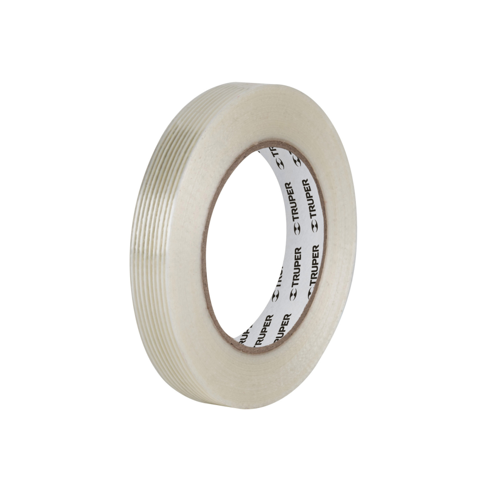 Cinta flejadora con filamentos 18mm x 50 m, transparente CFI-18