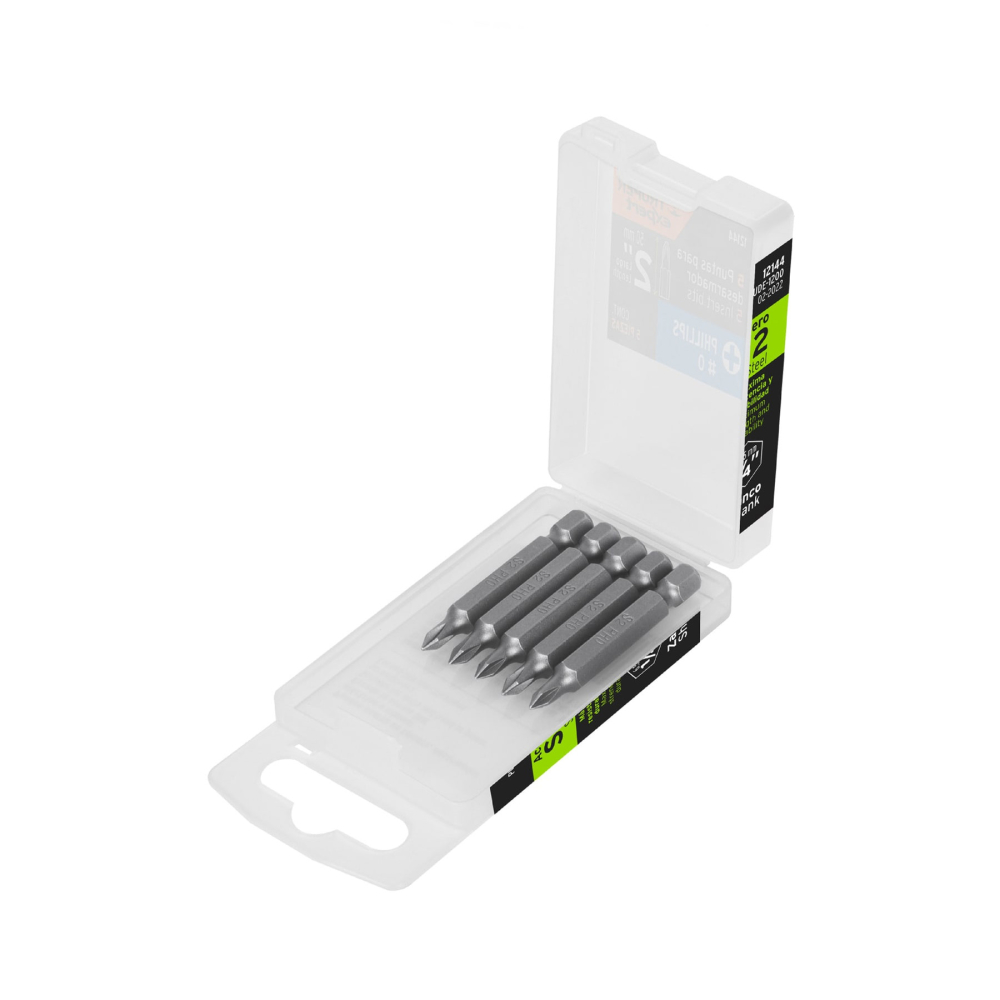 Estuche con 15 puntas de cruz PH1 largo 2', Truper Expert PUDE-1201-15