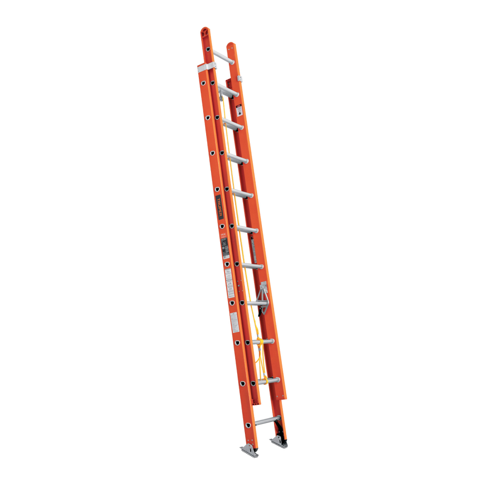 Escalera de extensión, tipo II, 20 peldaños, fibra de vidrio ESE-220FV