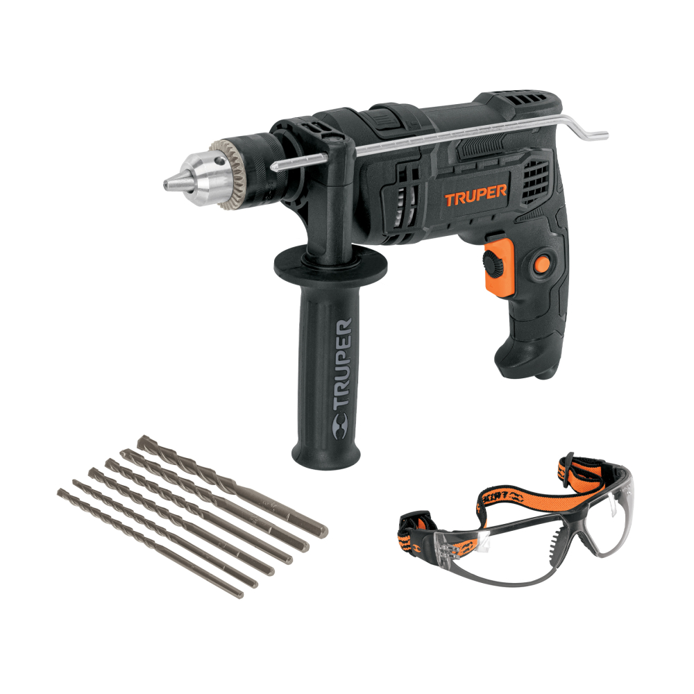 Combo rotomartillo/destornillador 1/2' 700W, 7 acc, IND COMBOR-1/2N6