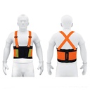 Faja lumbar naranja con cintas de alta visibilidad,XG,TRUPER FAJA-XLN