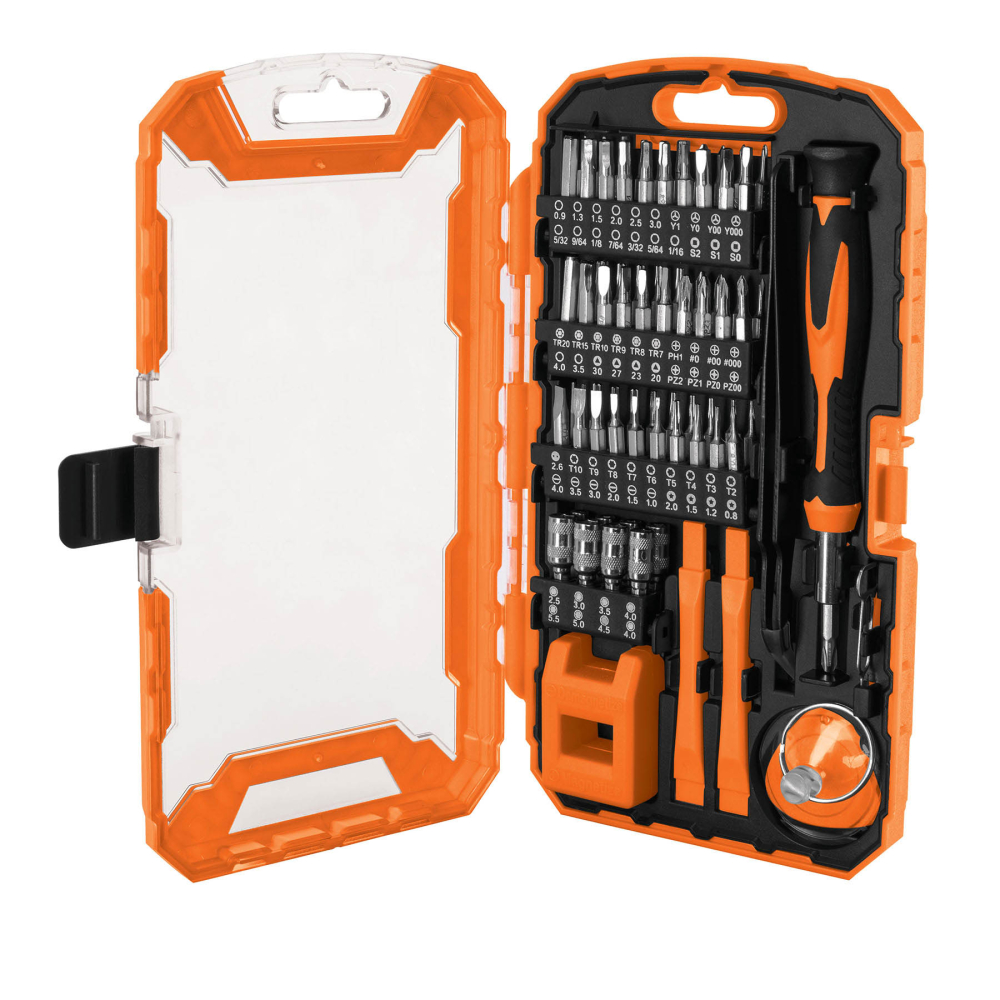 Juego de 77 piezas para reparación de electrónica, TRUPER JGO-TEL-77