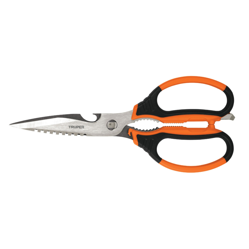 Tijera 8' multiusos, para cocina, acero inoxidable, TRUPER TIC-8