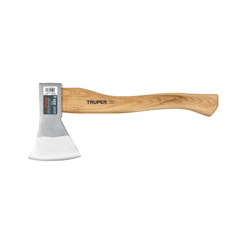 Hacha europea, 800 g, mango hickory 15', TRUPER HE-800