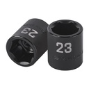 Dado de impacto de 23 mm, 6 puntas, cuadro 1/2', TRUPER D-7423-M