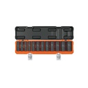 Juego de 12 dados largos cuadro 1/2' de impacto 6 puntas std JDI-1/2X12HL