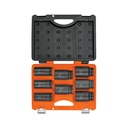 Juego de 8 dados largos cuadro 3/4' de impacto 6 puntas std JDI-3/4X8HL