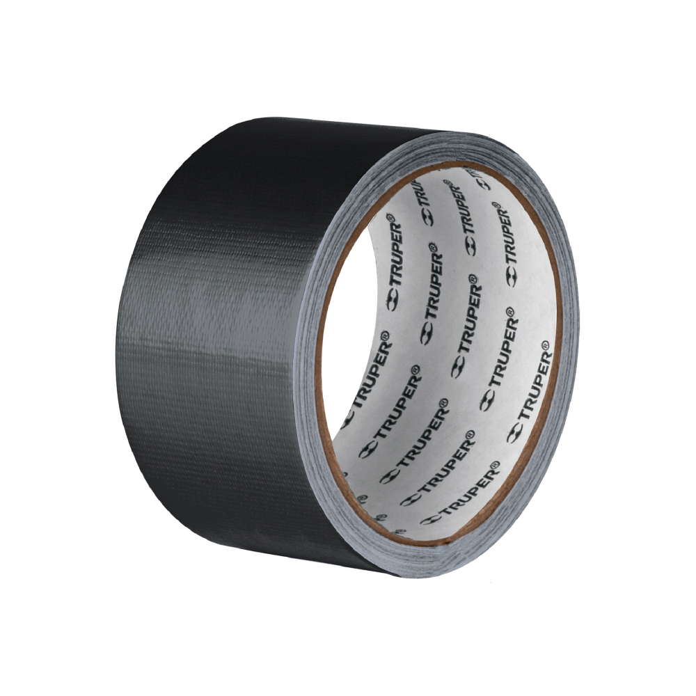 Cinta negra para ducto 10m x 48mm, espesor 0.19mm, TRUPER CDU-10XN