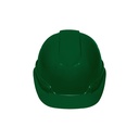 Casco de seguridad ventilado, ajuste de matraca, verde CAS-VI