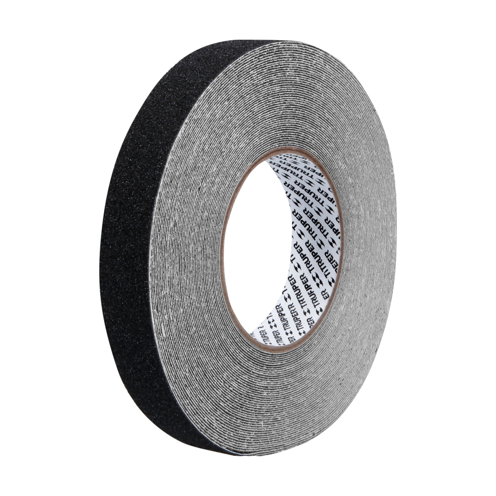 Rollo de 18m de cinta antiderrapante negra 25mm con abrasivo CIA-118N