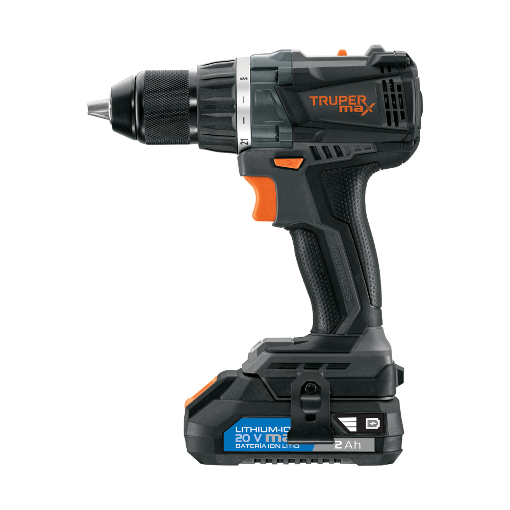 Taladro 1/2', 20V, 2 baterías 2Ah, MAX MAX-20T