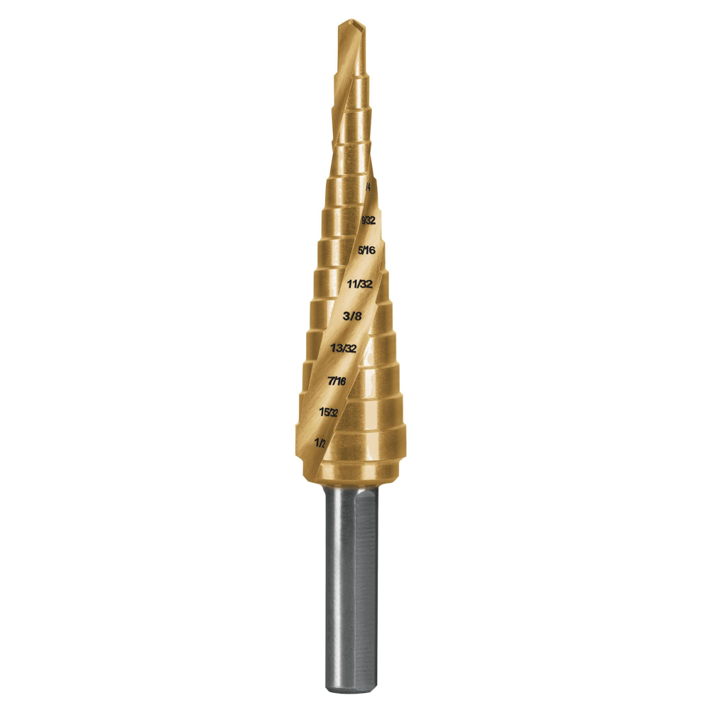 Broca escalonada titanio 13 escalones 1/8' a 1/2', EXPERT BES-13X