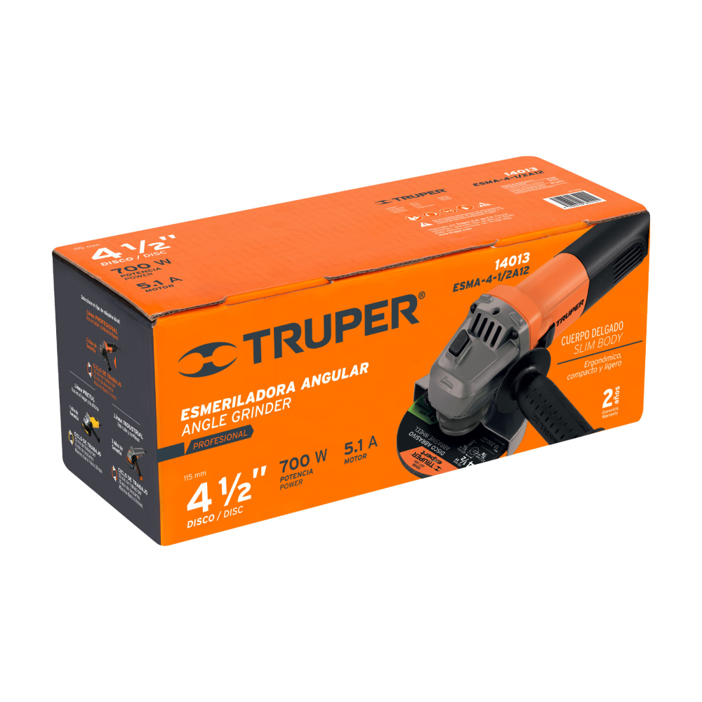 Caja de empaque de repuesto para ESMA-4-1/2A12, TRUPER CJ-ESM- 4-1/2A12
