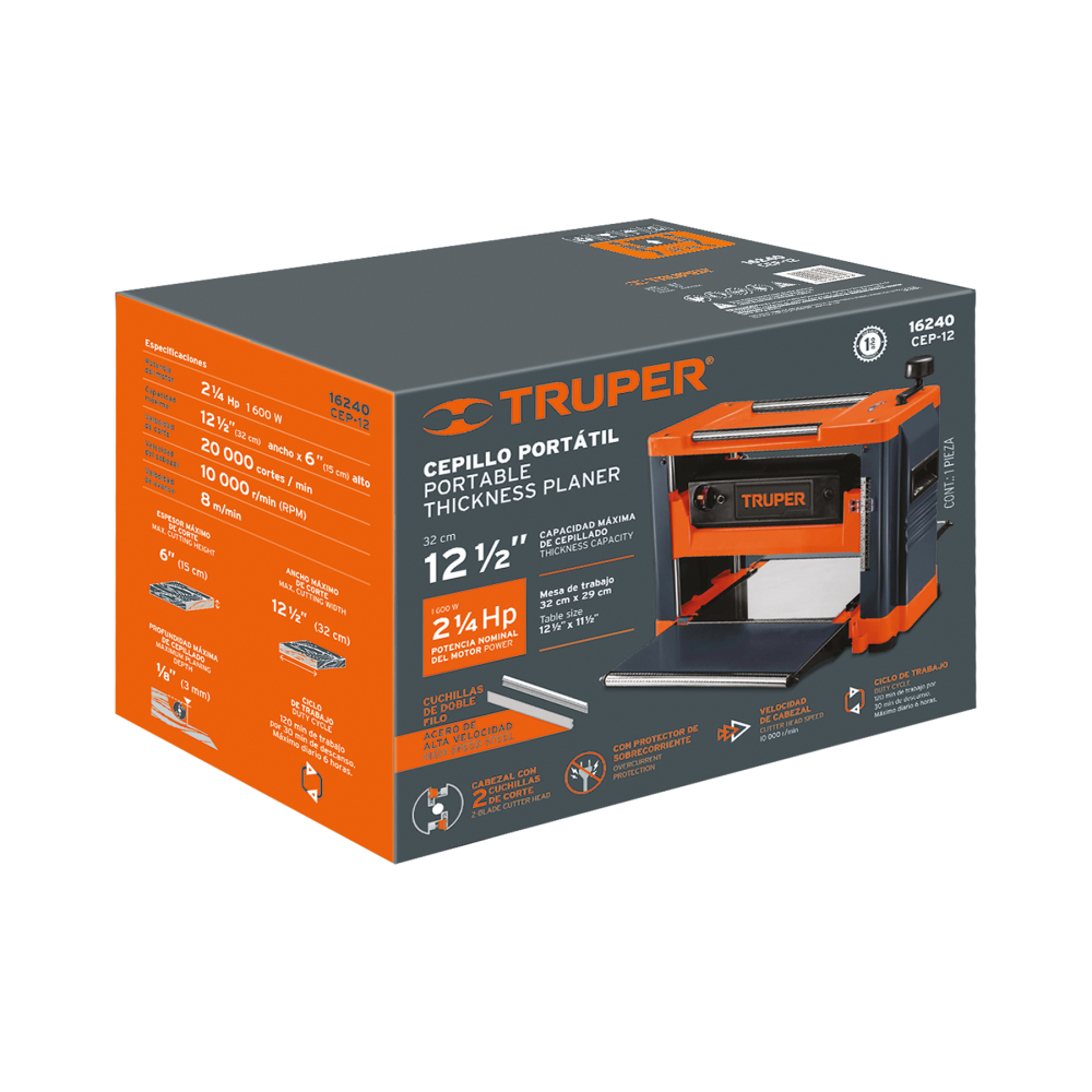 Caja de empaque de repuesto para CEP-12, TRUPER CJ-CEP-12