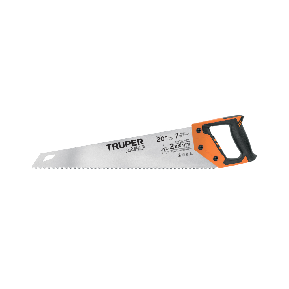 Serrucho Rapid 20', 7 DPP, mango Comfort grip, TRUPER STR-20
