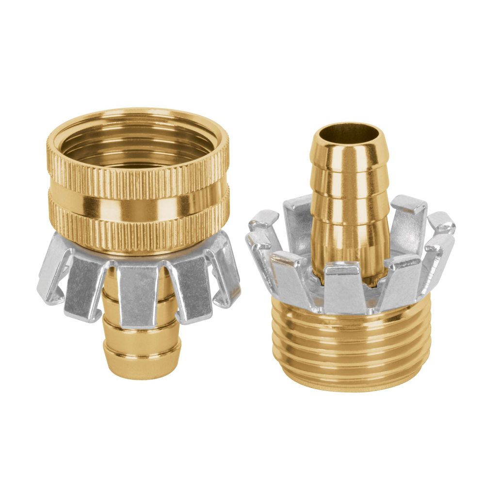 Juego de conectores 1/2' macho/hembra tipo garra de aluminio CFM-1/2AG