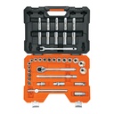 Juego de 36 herramientas cuadro 1/2' mm para mecánico JD-1/2X36M