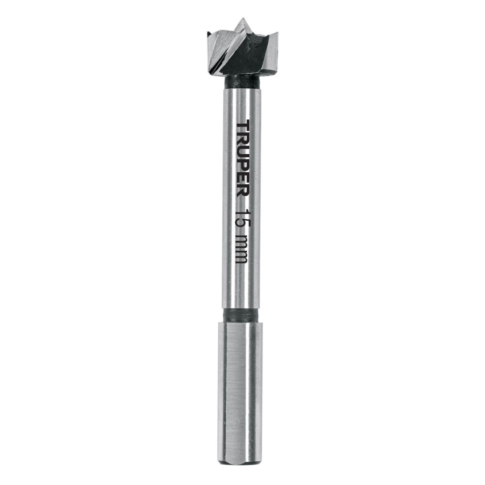 Broca forstner 15 mm para madera, TRUPER BFM-15