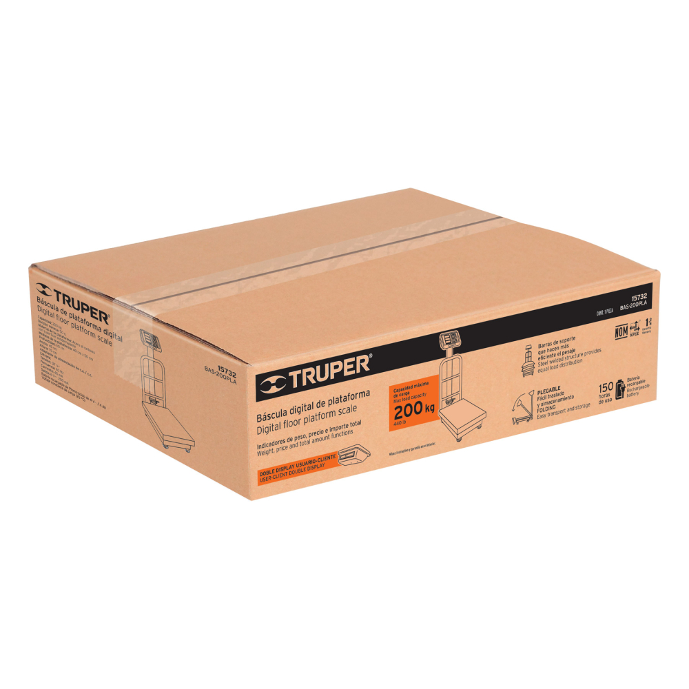 Caja de empaque de repuesto para BAS-200PLA, TRUPER CJ-BAS-200PLA