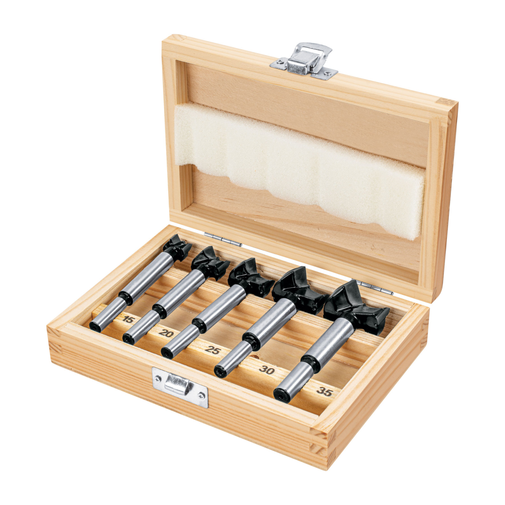 Juego de 5 brocas forstner para madera, TRUPER JBFM-5