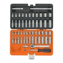 Juego de 54 herramientas cuadro 1/4' std y mm para mecánico JD-1/4X54MP