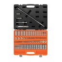 Juego de 73 herramientas cuadro 3/8' std y mm para mecánico JD-3/8X73MP