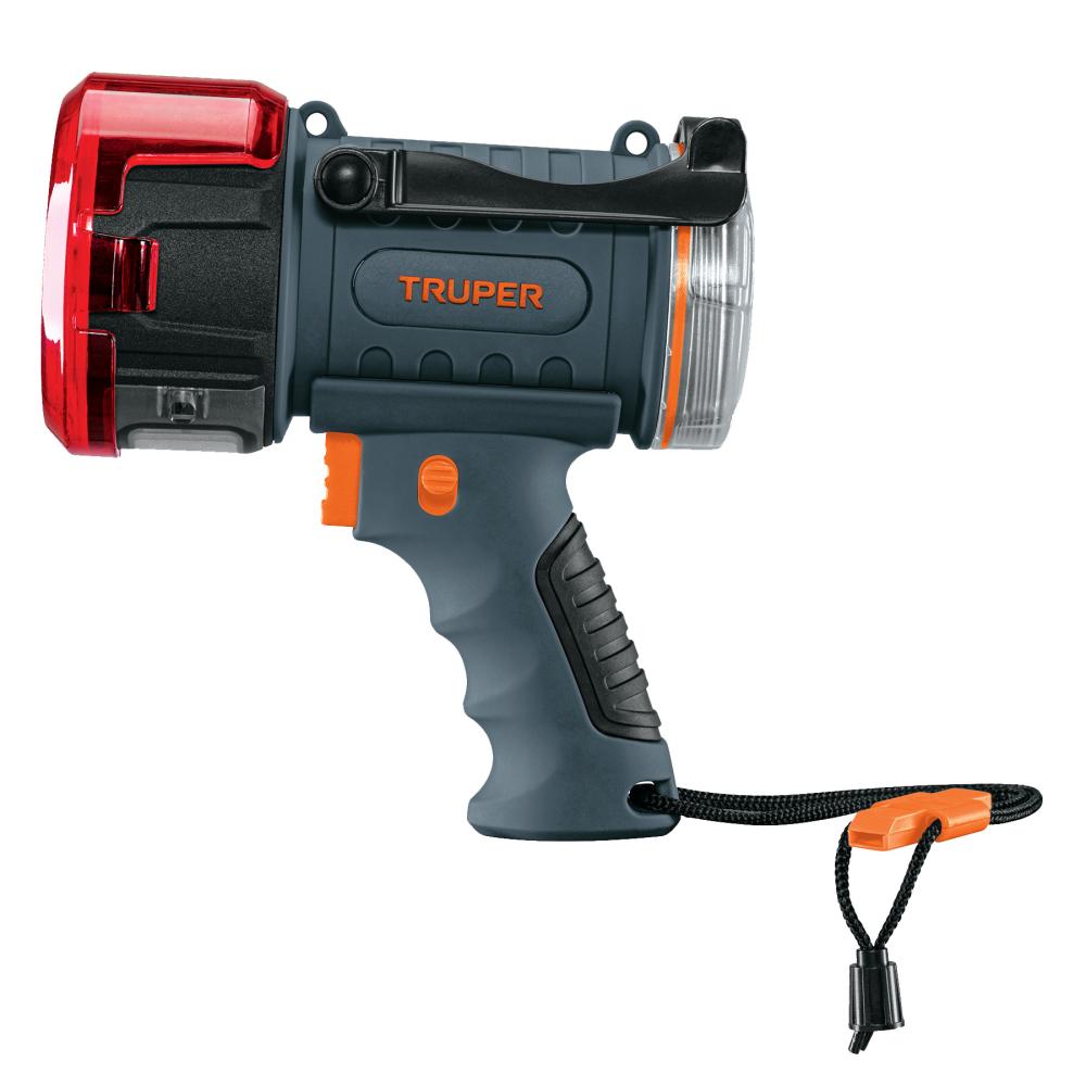 Linterna reflectora LED 2000 lm, recargable, TRUPER LARE-2000