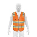 Chaleco de seguridad de alta visibilidad, naranja, G, EXPERT CHS-900N-L