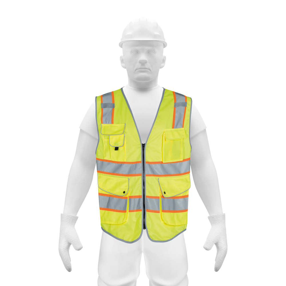 Chaleco de seguridad de alta visibilidad, amarillo,EG,EXPERT CHS-900V-XL