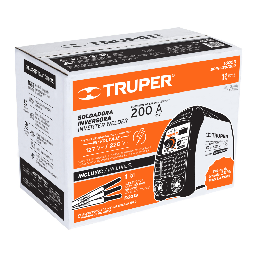 Caja de empaque de repuesto para SOIN-130/200, TRUPER CJ-SOIN-130/200