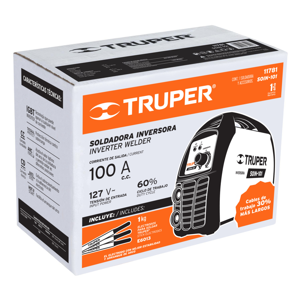 Caja de empaque de repuesto para SOIN-101, TRUPER CJ-SOIN-101