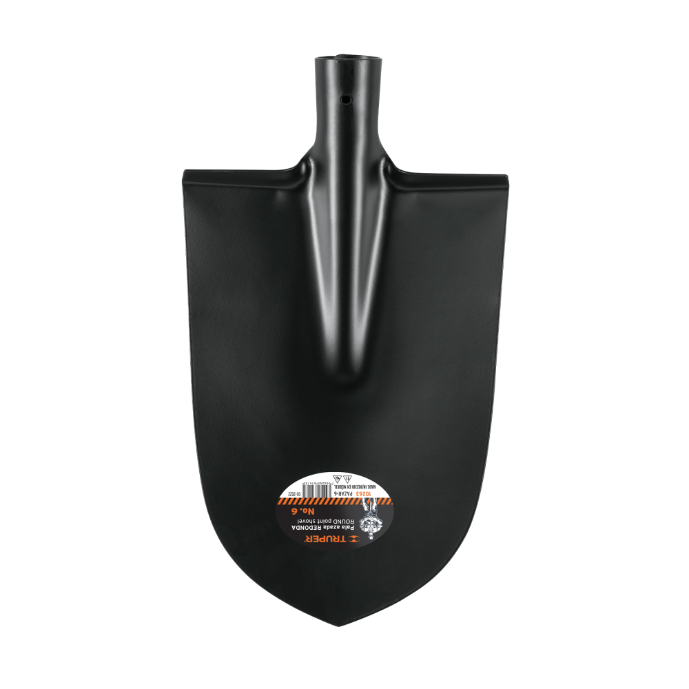 Pala azada redonda # 6, sin mango, TRUPER PAZAR-6